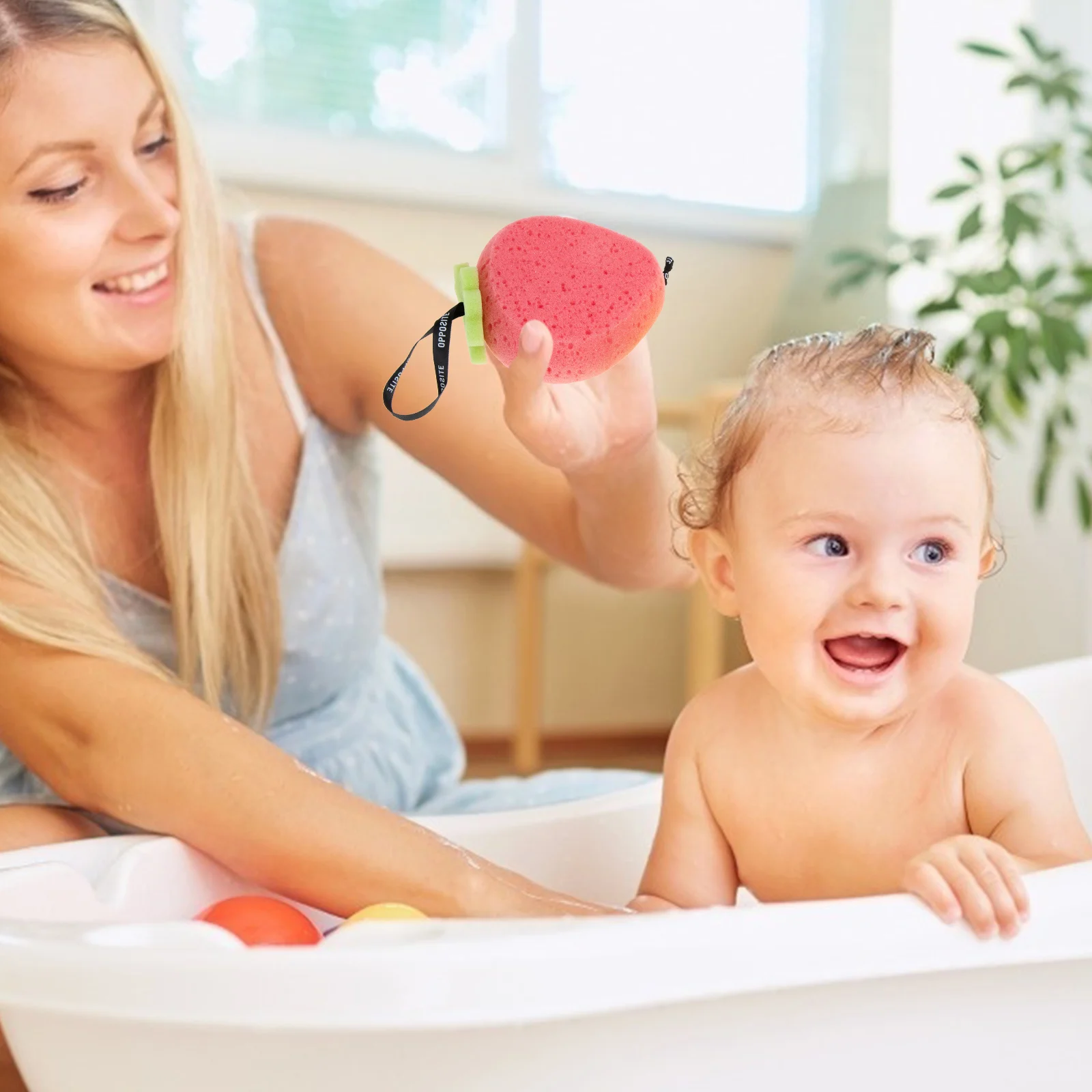 

5pcs Fruit Bath Sponge Wear-Resistant Shower Scrubber For Baby Portable Bathing Tool Household Body Scrubber Convenient Shower