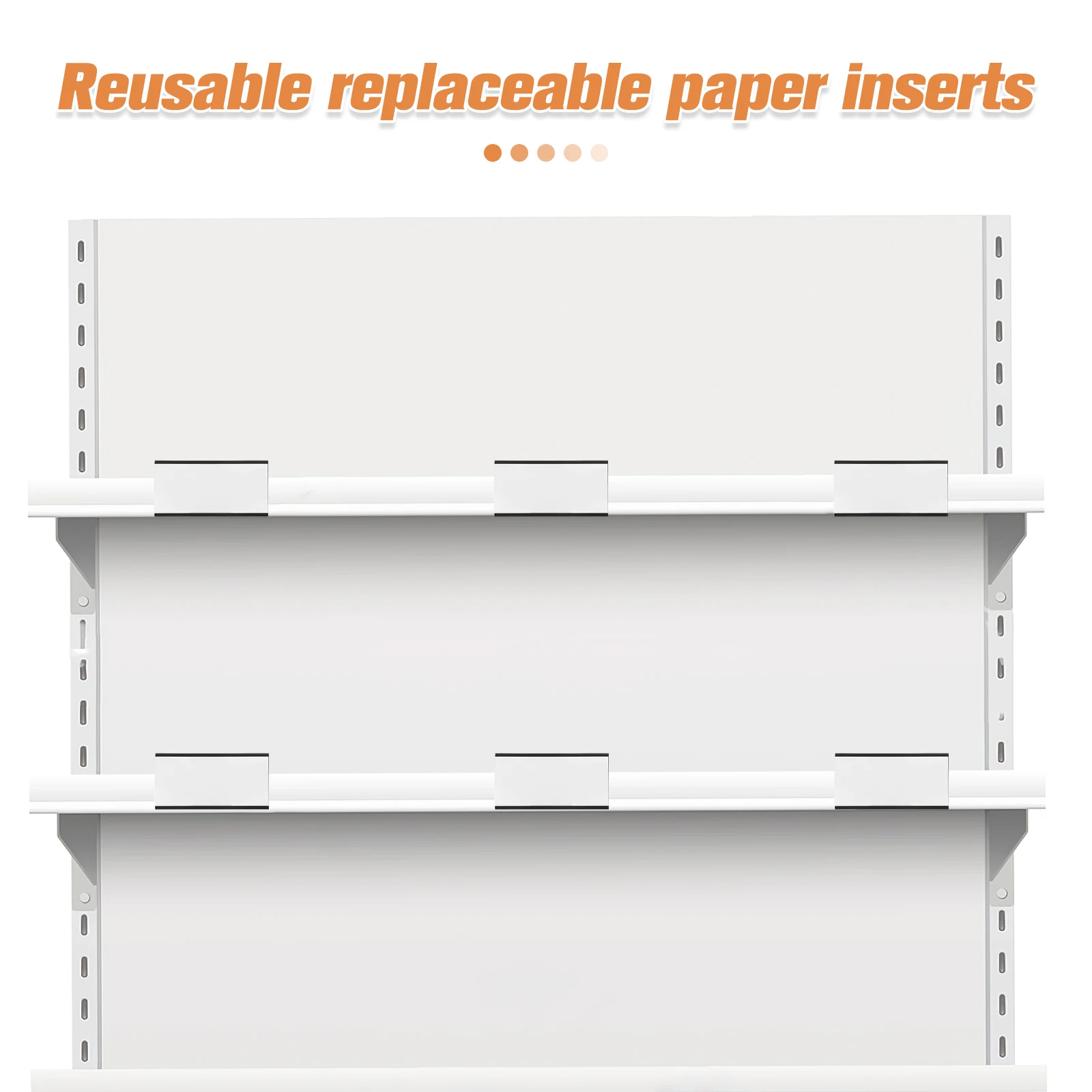 10 set Magnetic Name Badge Holders 10x5cm Reusable Label Clips for Warehouse Shelves Fridge Tool Drawer Office Files School