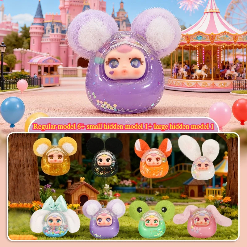 

Новая глухая коробка для утечки масла с сокровищами Q, милый и милый масляный дизайн, украшение для рабочего стола, многостильная модная слепая коробка с фигуркой