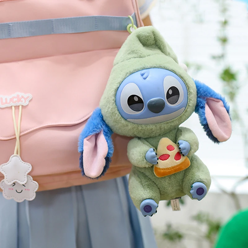 25 cm Disney Lilo e Stitch Peluche Cartoon Anime Farcito Kawaii Stich Portachiavi Ciondolo Bambola Peluche Bambini Compleanno Regali di Natale
