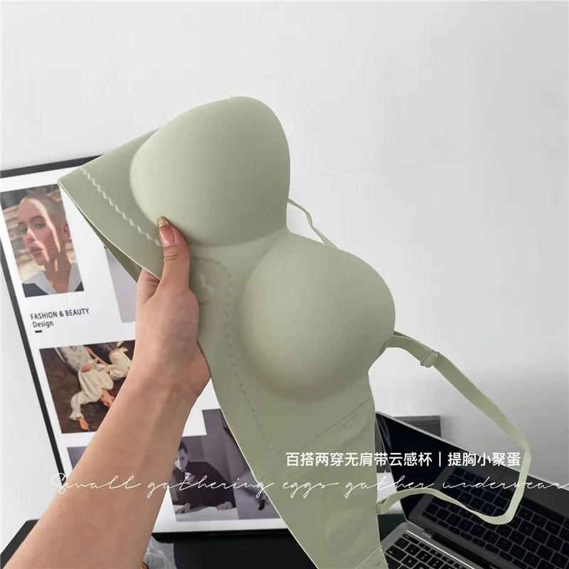 لا زلة حمالة الصدر تمثال نصفي صغير النساء سلس اللاسلكية الراحة ارتداء اليومي ضوء دعم غير مرئية لا أثر MOYISU مثير مجموعة