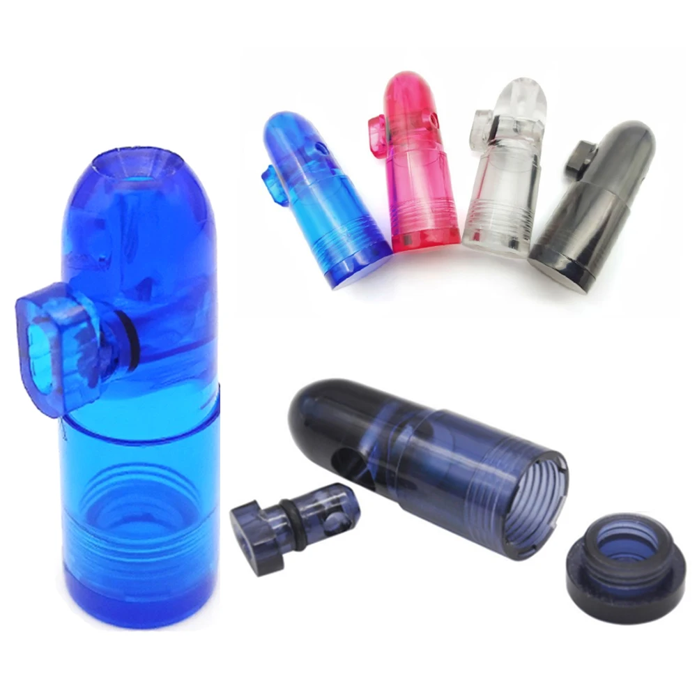 2/5Pcs Plastic Bullet Dispenser Party Accessories Portable Leak-Proof Storage Bottle Herb Home Smoking Accessories For Tobacco view 3