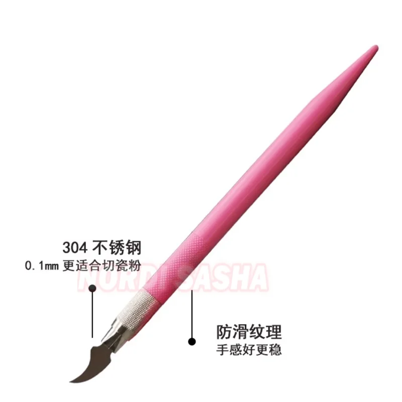 6Pcs/Box Dental Porcelain Cutback Knife Dental Lab Denture Multi-function Carving Knife Fixed Removable Implant Denture
