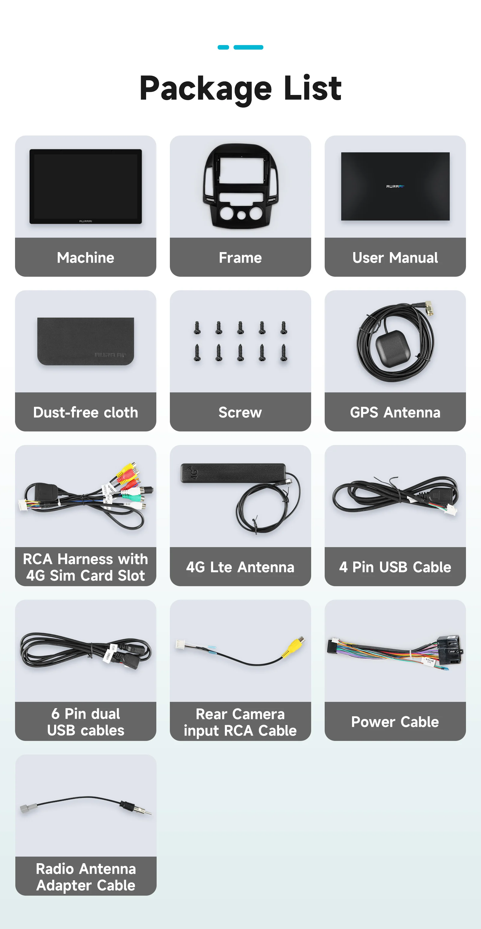 AURAAI X100 Android13 Intelligenter Autobildschirm für Hyundai I30 2006 - 2011 MT Auto CarPlay GPS DSP RDS SWC KI-Sprachsteuerung – Detail 34