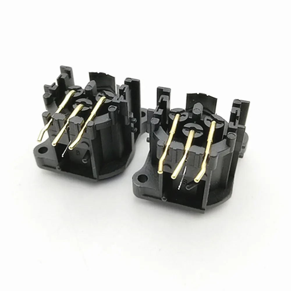 3 Core XLR Socket for Stage Lighting Moving Head Beam 3 Core Balanced XLR Mixer PCB Board Gold Plated Angled Feet