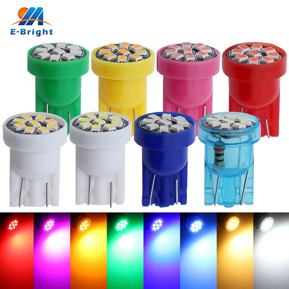 5x  6V 6.3V 8V 12V 24V AC DC 555 194 T10 Led Bulb Pinball Game Machine Arcade Cabinet Coin Car Signal Light