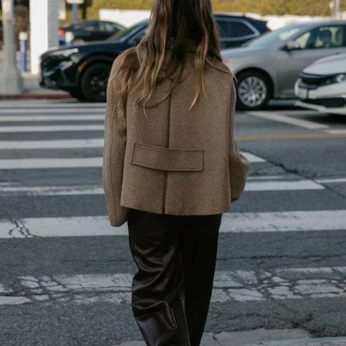 Imagen 2 del producto Chaquetas de Mujer Primavera 2026, Abrigos Cálidos Holgados de Moda, Estilo Urbano, Juvenil, para Viajes y Vacaciones