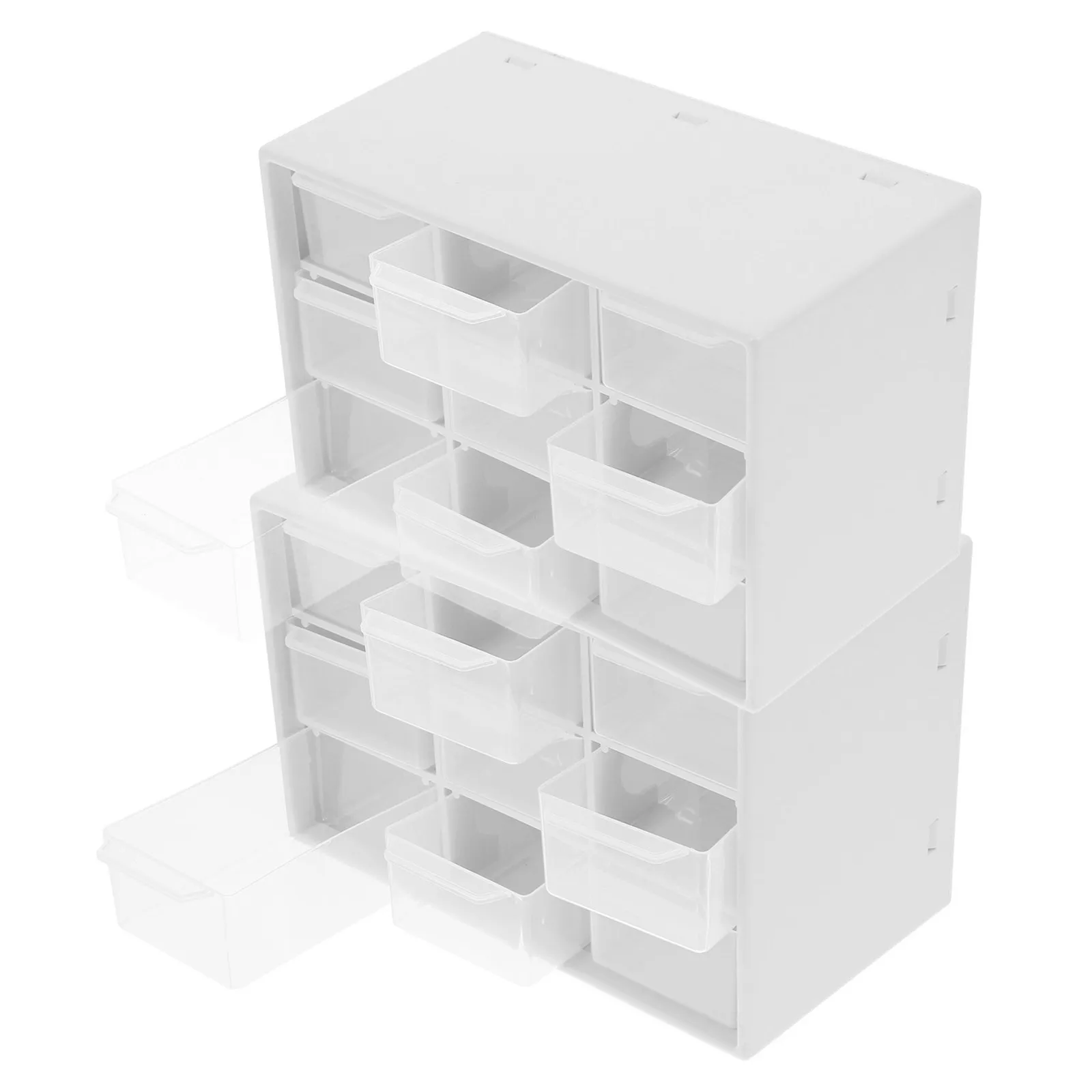 

Набор из 2-х настольных органайзеров-ящиков: компактные многоуровневые контейнеры для хранения мелочей на рабочем столе в офисе, классе или на маленьком столе