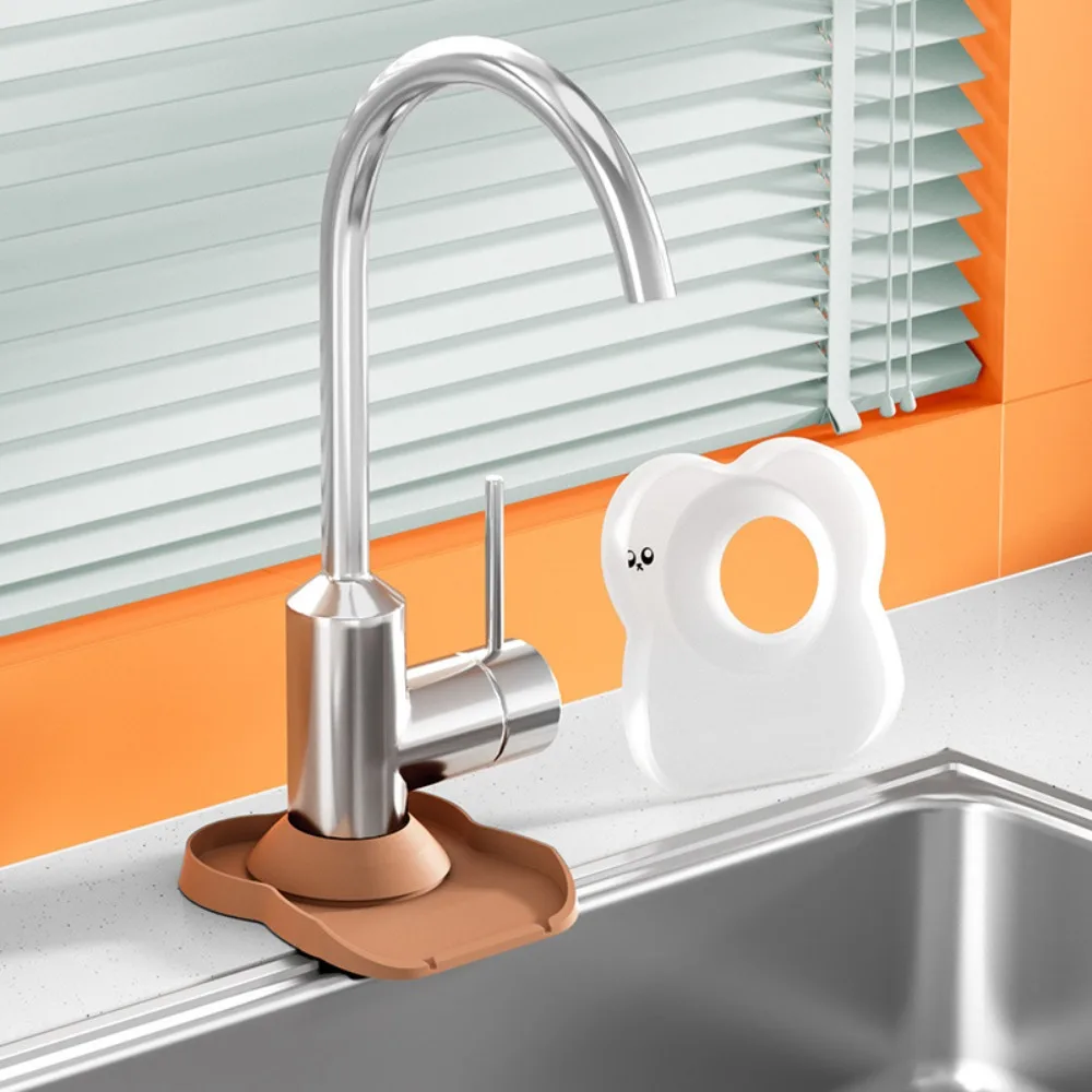 New Silicone Faucet Absorbent Mat Splash Quick Dry Faucet Absorbent Pad Convenient Multifunction Drip Catcher Mat Bathroom