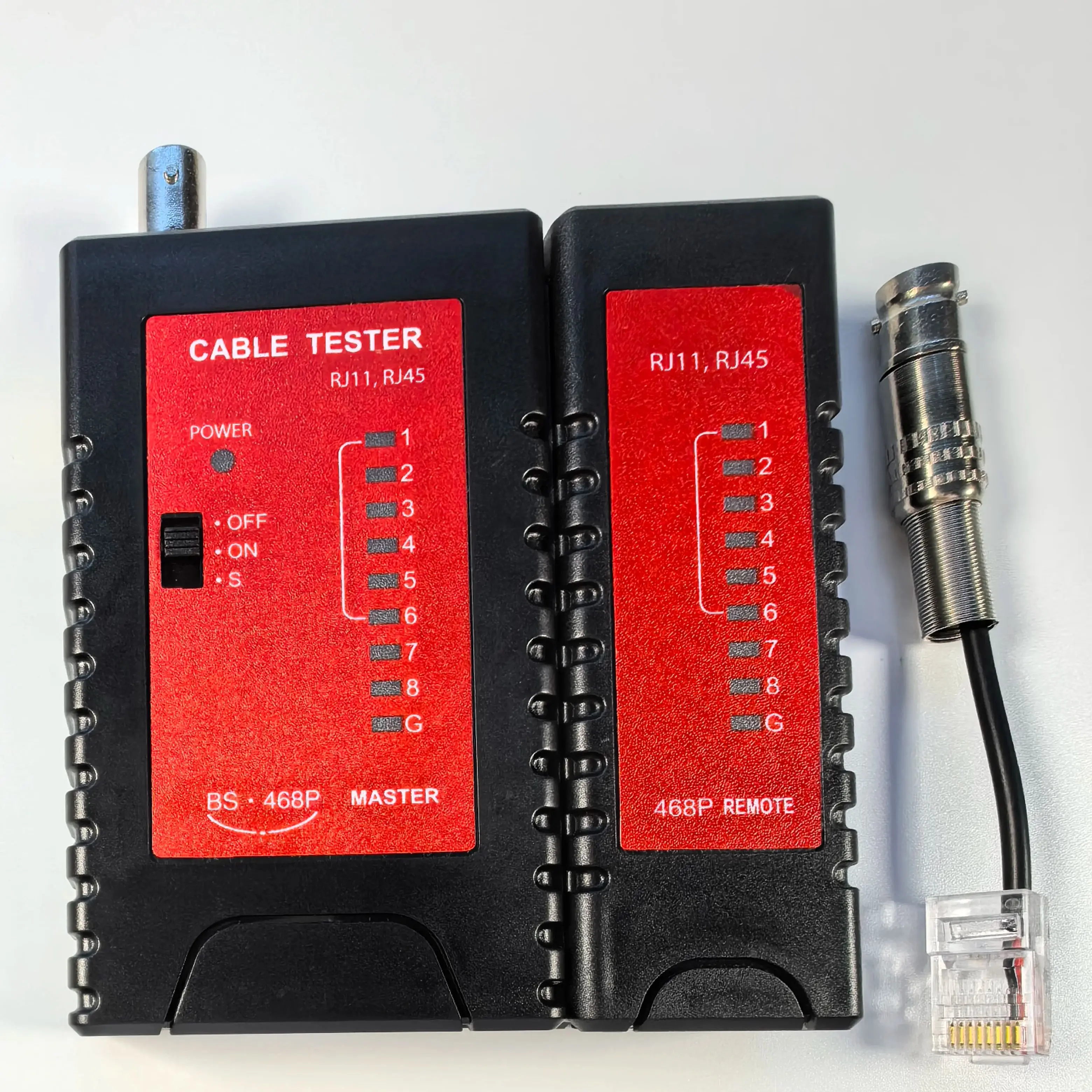 

5Pcs High Performance RJ45/RJ11 Network Cable Tester for LAN Test and BNC Test