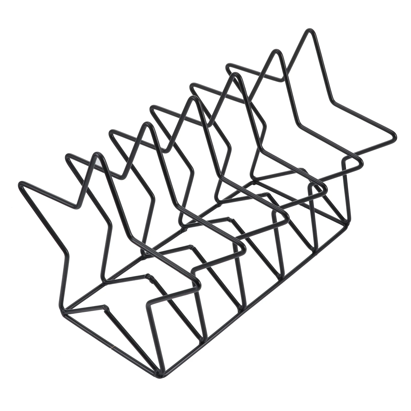 1pc Star Shaped Bookend Iron Wire Holder For Desktop Magazine Storage Rack Home Office Decor Metal Bookshelf Organizer Stand