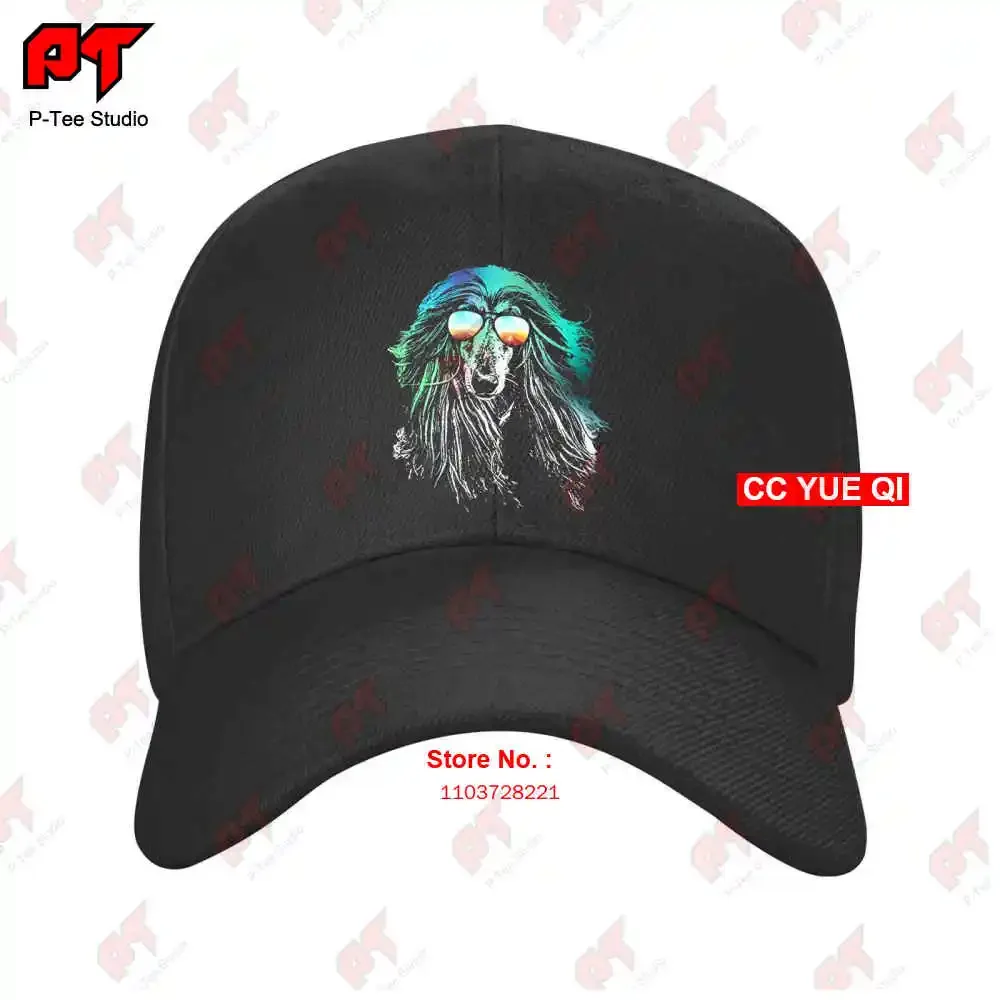 Afghan Hound Neon Dog Baseball Caps Truck Cap K1G0