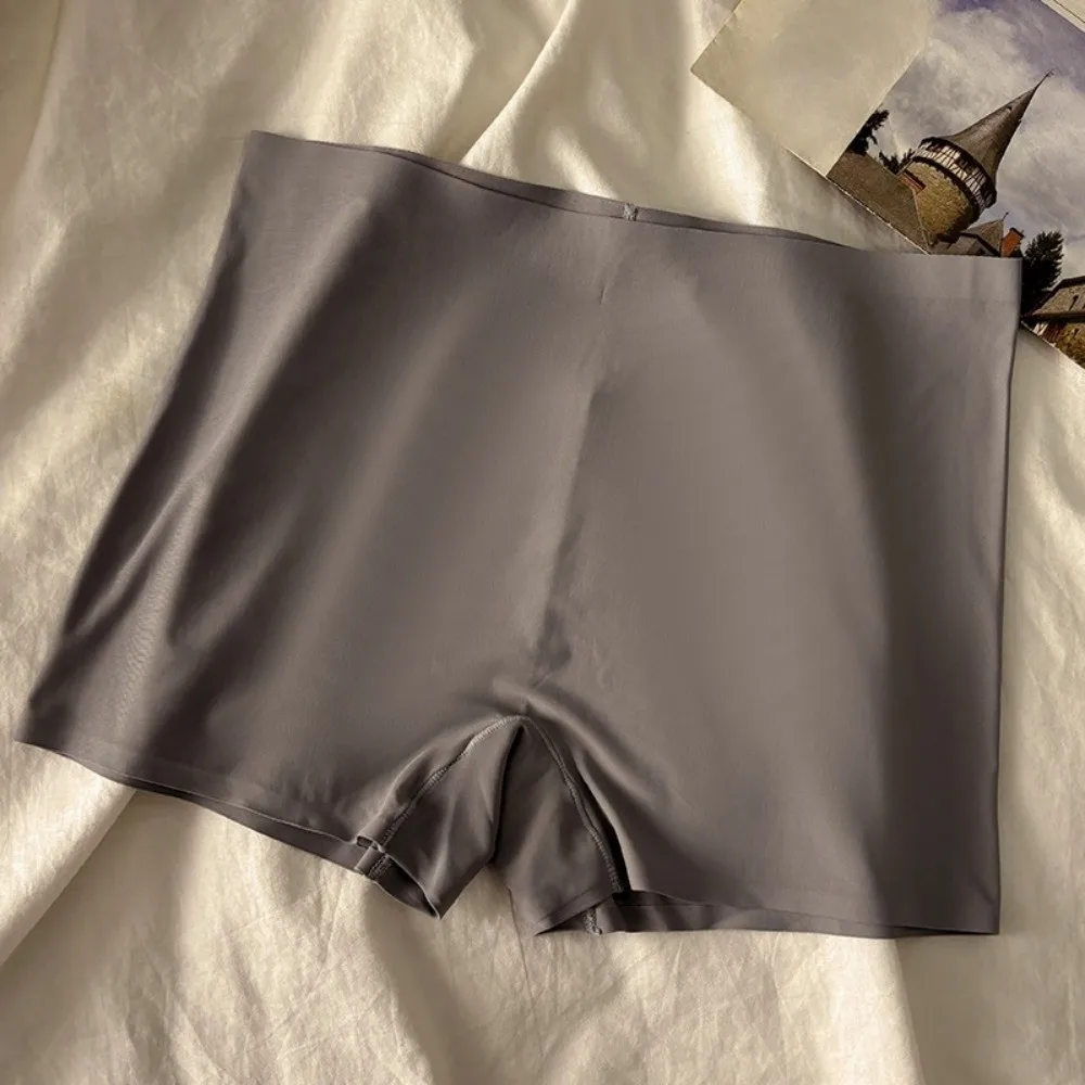 مجموعة مكونة من 4 قطع من سراويل البطن عالية الخصر للتحكم في البطن، سراويل مريحة تسمح بمرور الهواء للفتيات على طراز Boyleg بلون سادة وبسيطة