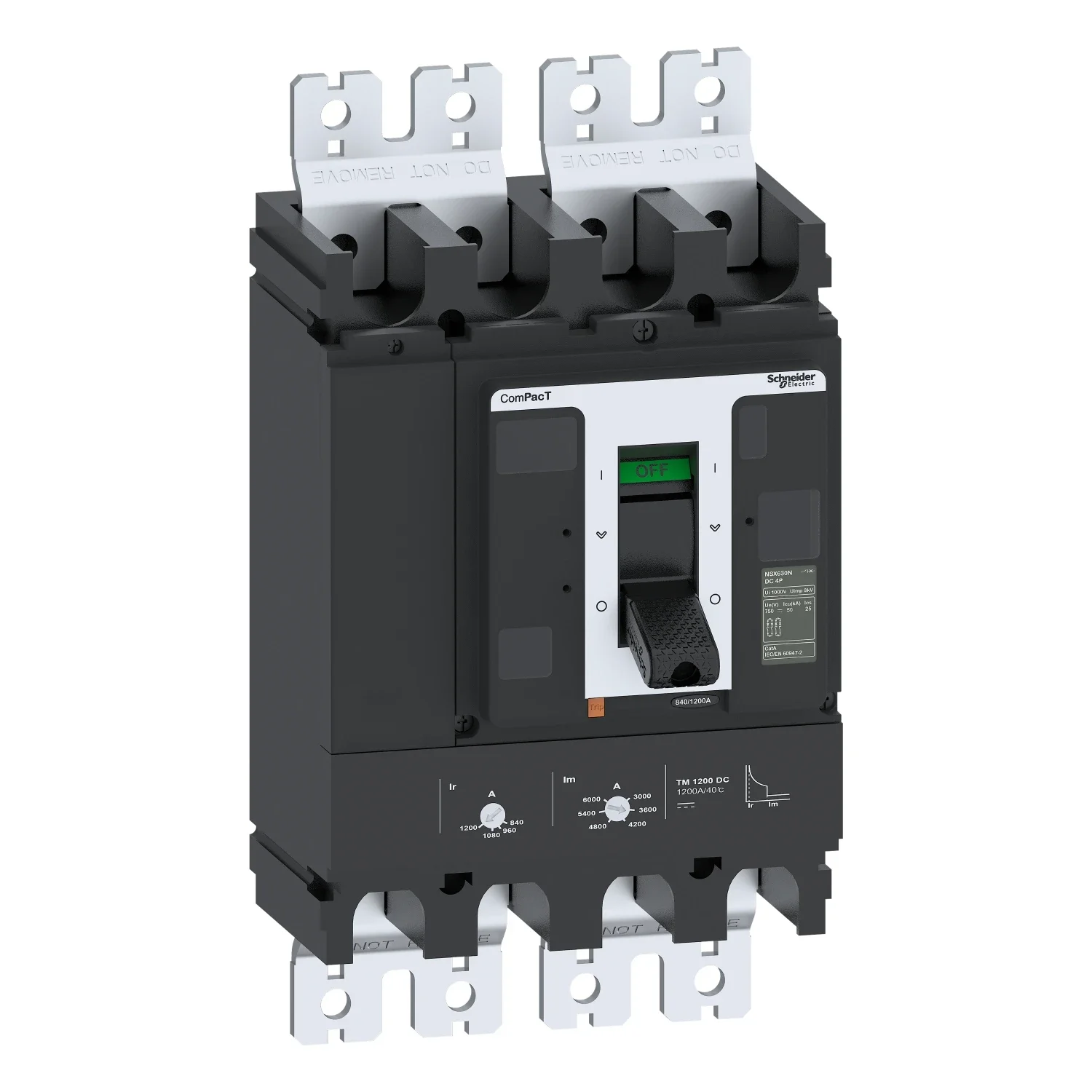 

S-chneider NSX DC moulded case circuit breaker 4P 36KA NSX800F DC TMDC 630A C80F4TM630D 800A C80F4TM800D