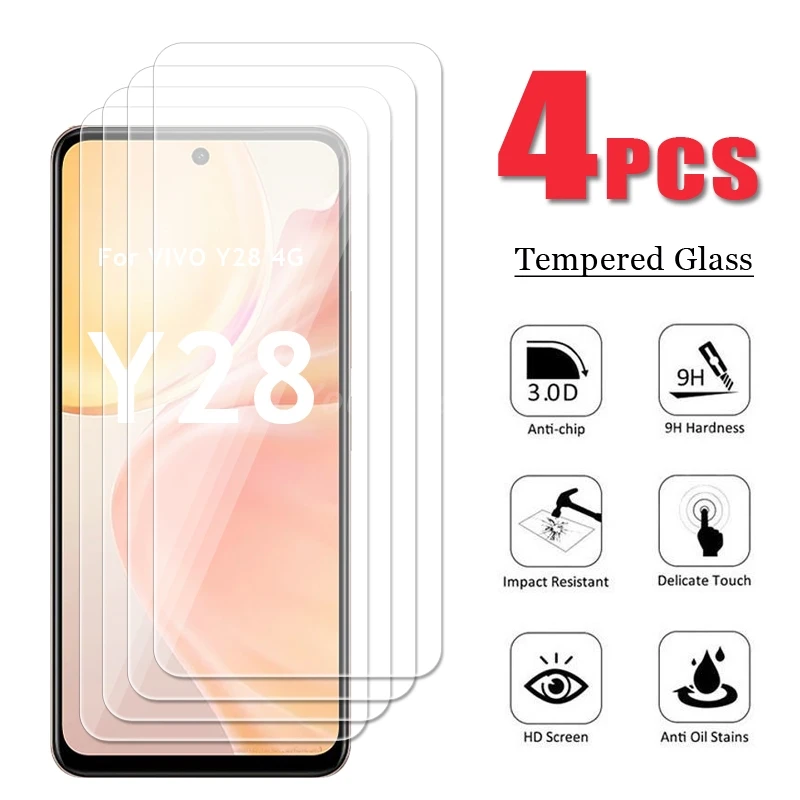 

For VIVO Y28 Glass VIVO Y28 Tempered Glass HD Screen Protector 9D Protector Flim VIVO Y28 4G Glass Tempered Film Anti-Scratch