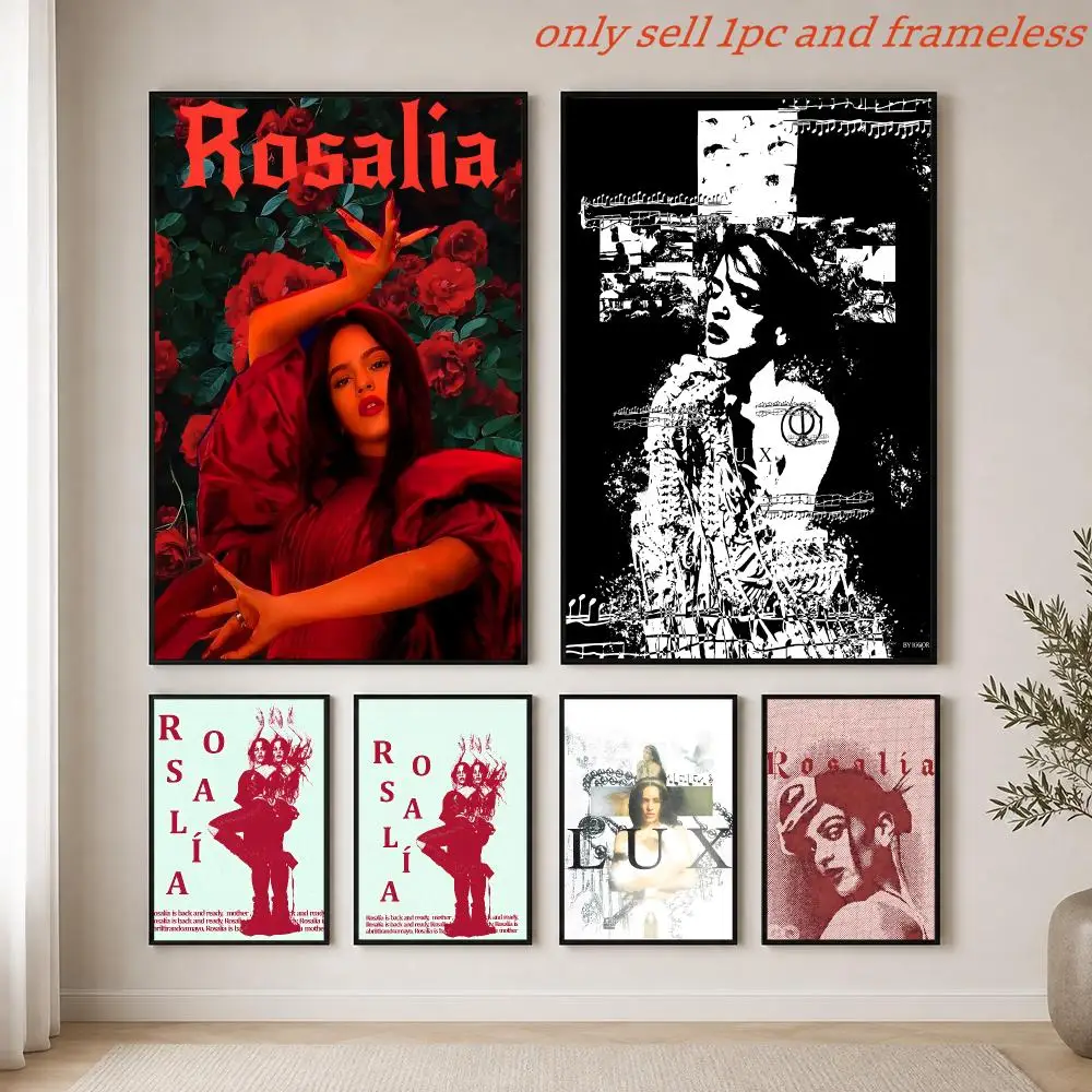 Singer R-Rosalia Music Lux Poster HD Hot Theme Singer/OST/Movie/Anime-Waterproof Self-Stick Home Decor