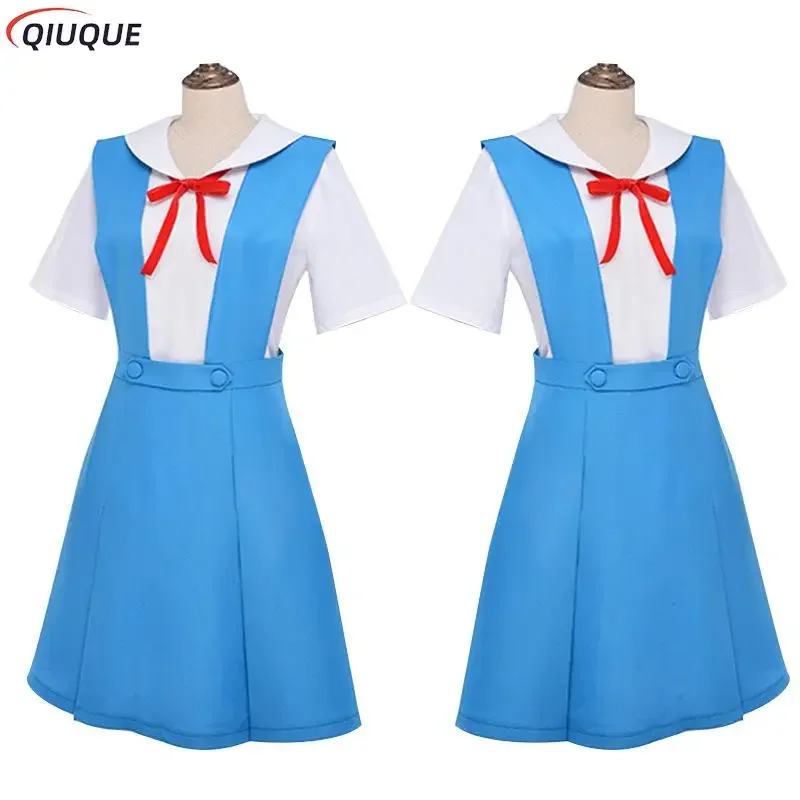 Anime Eva Asuka Langley Soryu Ayanami Rei cosplay costume women dress outfit gilrs school uniforms