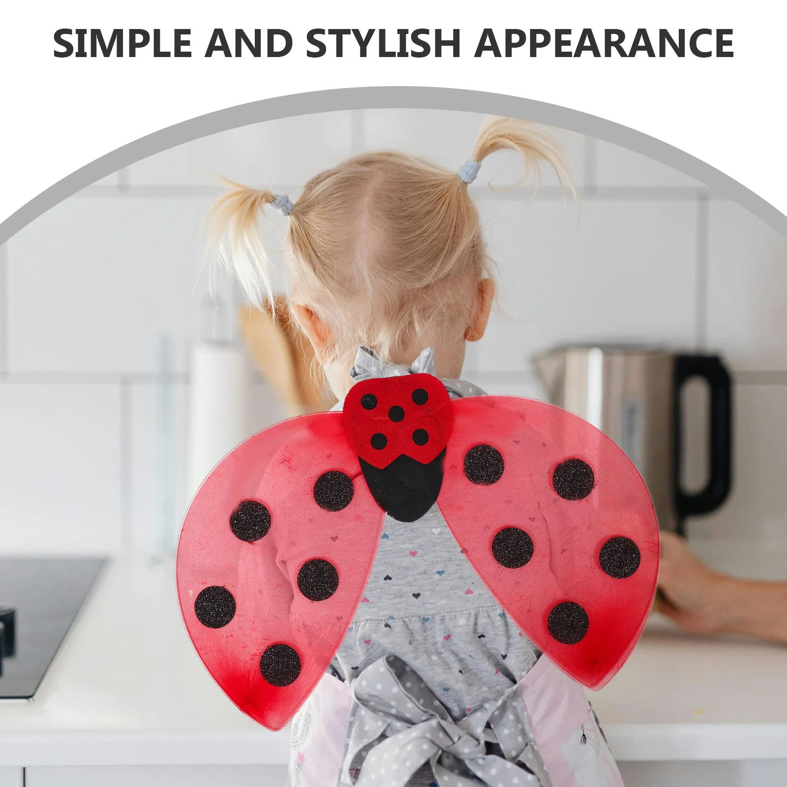 

1Set Ladybug Wings and Headband for Girls Sparkly Fairy Wand Included Safe Nontoxic Materials for Halloween Carnival Cosplay