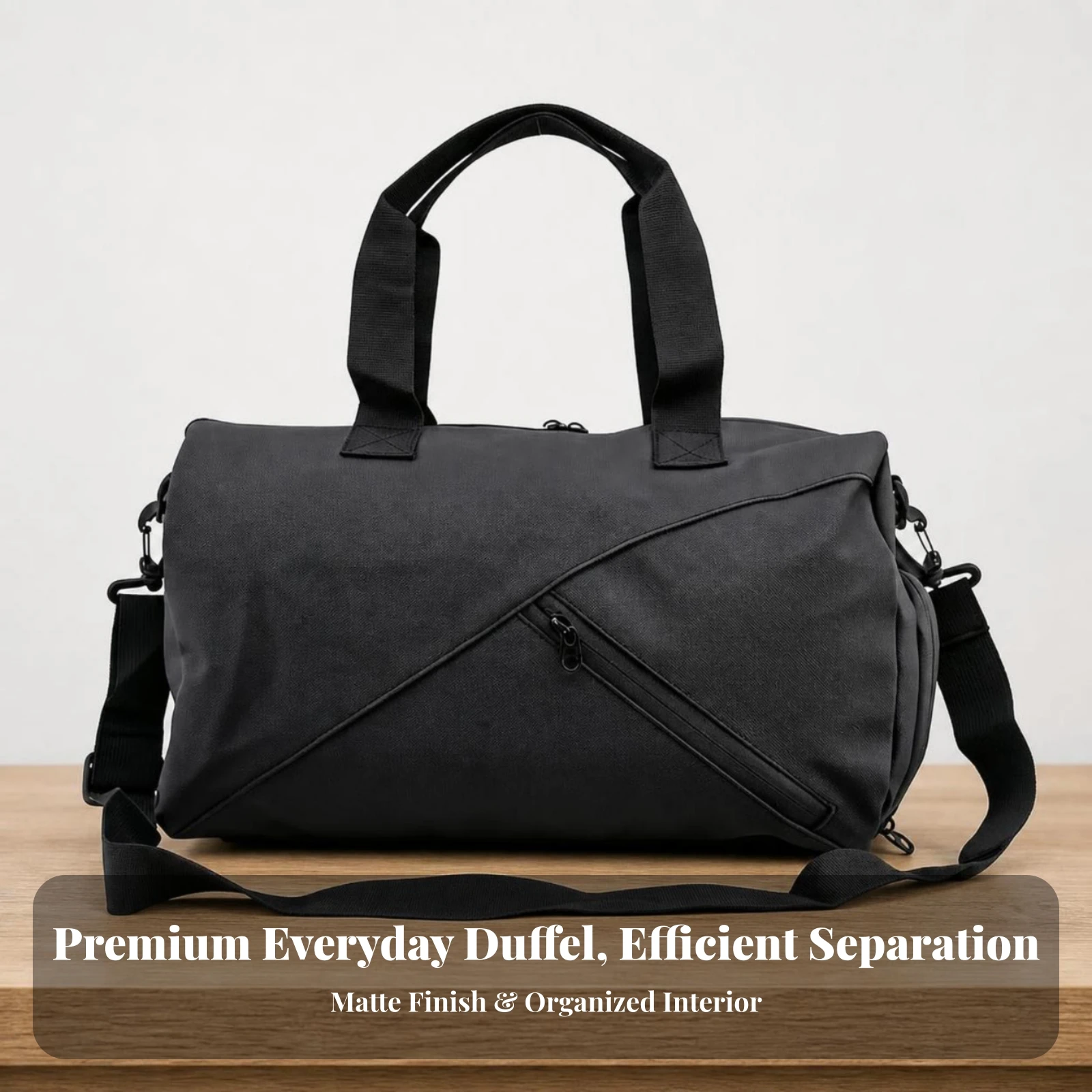 Duffel Bag with Shoe Compartment Spacious Gym Bag with Shoe Compartment Roomy Organized for Commuters, Pilates, Swimming
