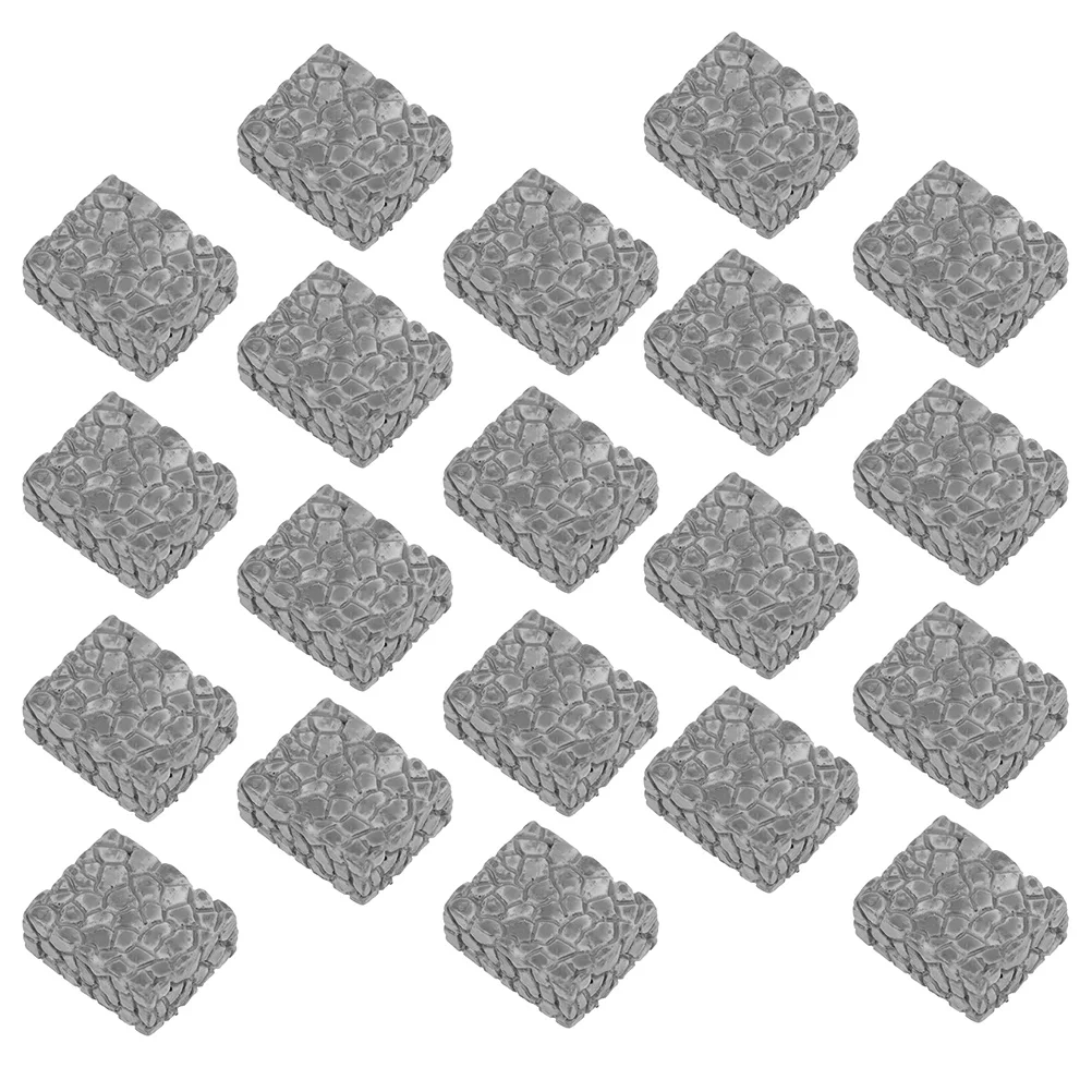 

20 Pcs Resin Handicraft Ornaments Micro Landscape Decoration Step Micro-landscape Miniature Stair