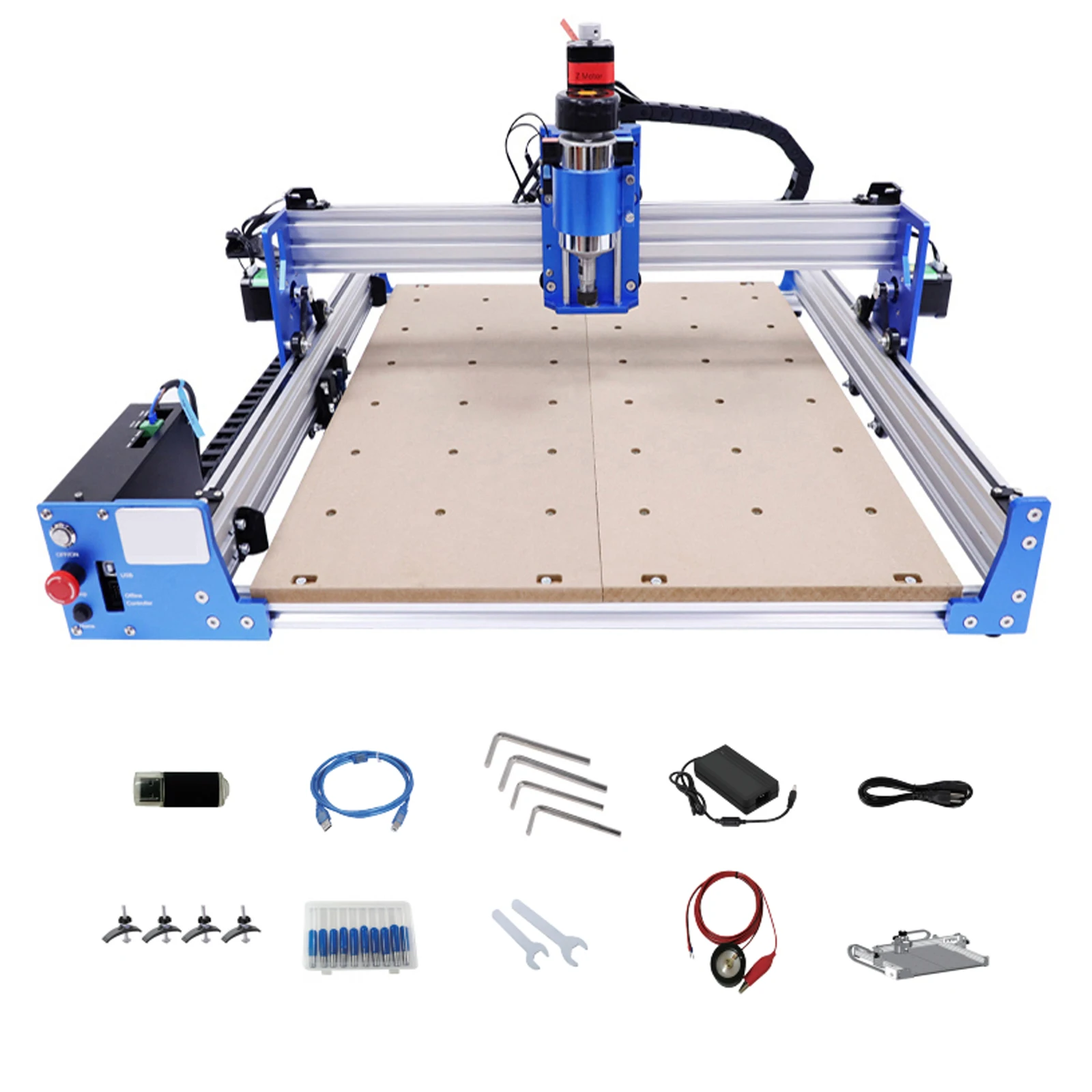 3 Axis 4040 USB CNC Router Engraver Desktop Wood Milling Engraving Machine 100W