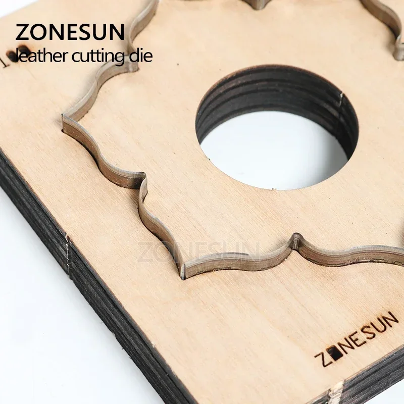 ZONESUN leather Cup mat flower Customized leather cutting die handicraft tool cutter mold DIY paper laser knife
