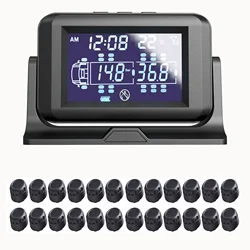 Customized 12-24 wheels Digital Wireless Truck Tire Pressure Monitor System External/ Internal Sensor 0-15bar