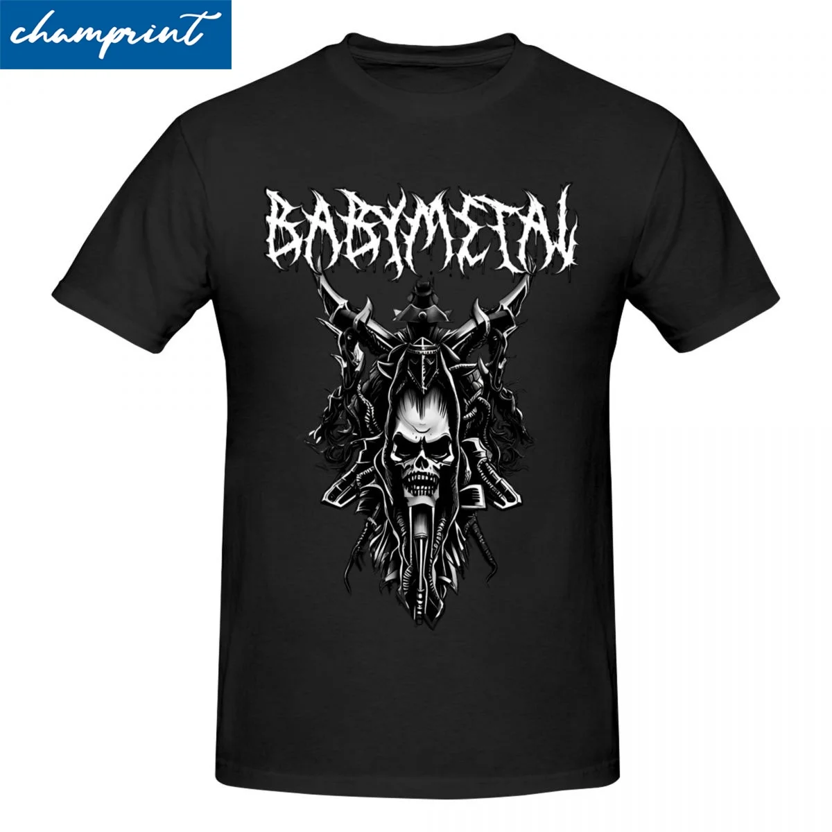 Baby Metal T-Shirt Men Women Skull Heavy Metal Music Humor Cotton Tee Shirt Crewneck Short Sleeve T Shirts Birthday Present Tops