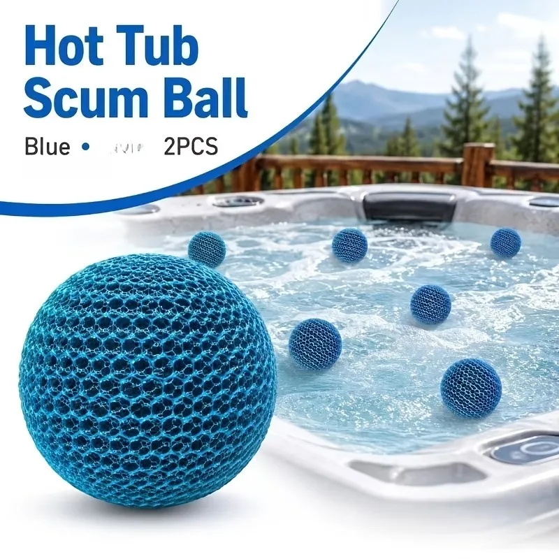 Hot Tub  Remover, Spa & Pool  Removal Ball, Hot Tub Scale Ball, Oil-Absorbing Sponge for Spa Hot Tubs, Hot Tub Accessories, Hot Tub Oil-Absorbing Sponge Separator