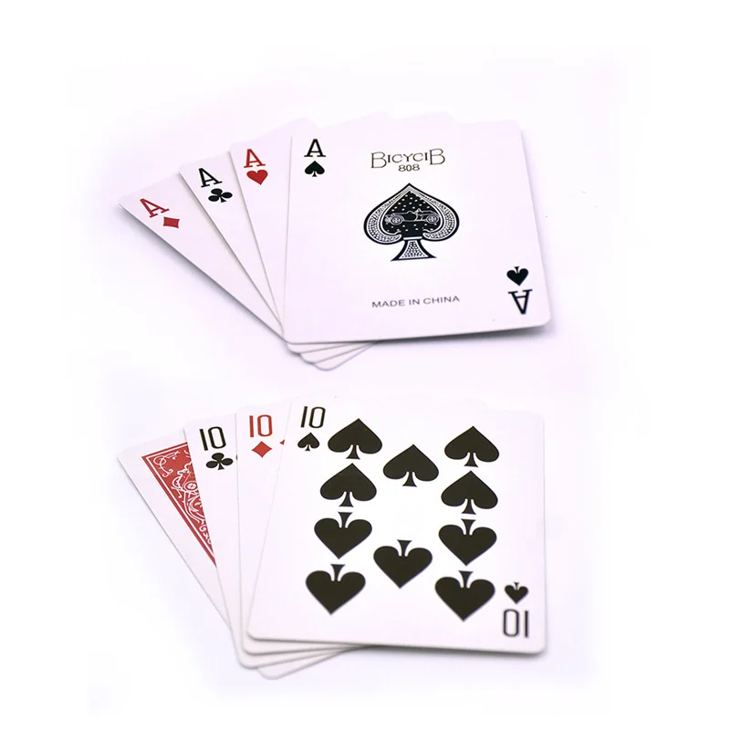 Four Cards Illusion 4 Cards Transformer Cards Change Magic Tricks Magician Close Up Accessories Gimmick Props Mentalism Comedy