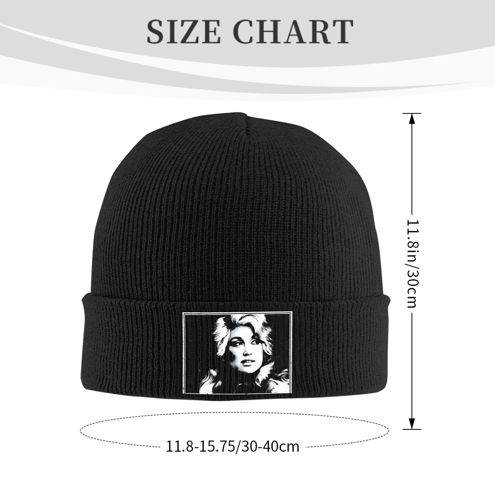 Dolly Parton  Vintage Distressed Knitted Caps Women's Men's Beanie Autumn Winter Hat Acrylic  Hip Hop Cap
