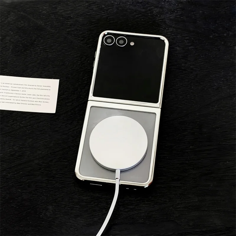 Samsung Galaxy Z Flip 7 FE 6 5用ケース 高級Magsafe対応 マグネット式ワイヤレス充電対応 ケース カバー Samsung Z Flip7 Flip6 Flip5用