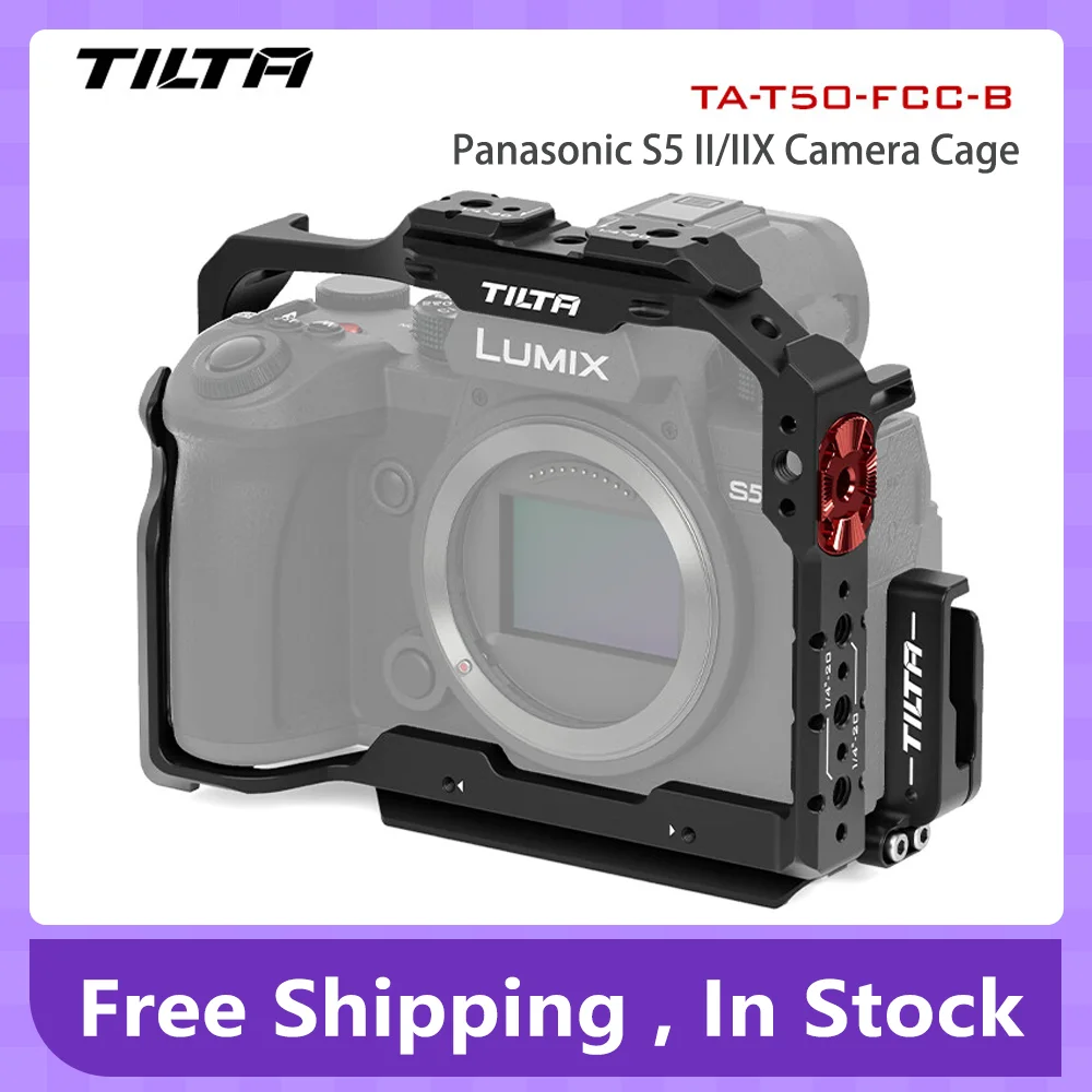 

TILTA for Panasonic Lumix S5 II IIX Camera Cage TA-T50-FCC-TG TA-T50-HCC-B TA-T50-HCC-TG Full