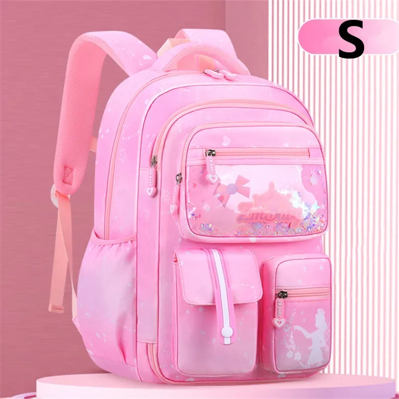 Bolsa de estudiante para niñas, mochila escolar rosa para niños y adolescentes, Bolsa Escolar Kawaii primaria, Linda mochila impermeable pequeña