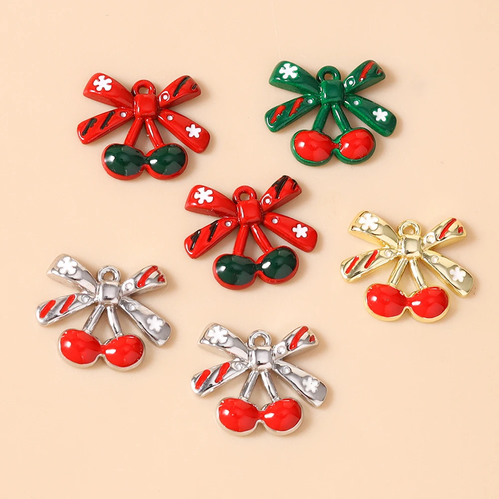 Leslie 5-teiliges Modisches Weihnachts-Charms-Set, Niedliche Weihnachtsglocken-Anhänger für Ohrringe und Halsketten-Herstellung – Detail 33