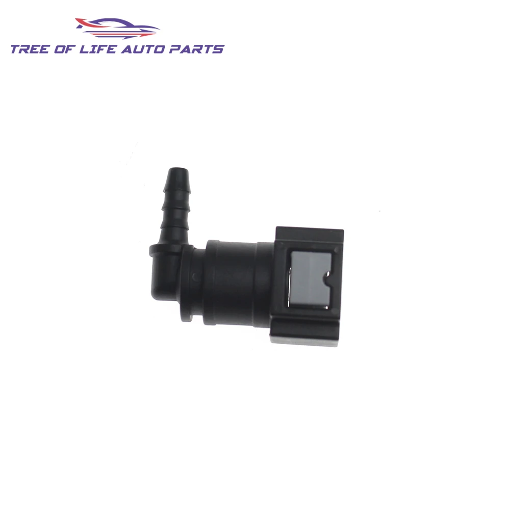 2/5/10x 7.89 ID4 90° Auto Fuel Line Hose Coupler Quick Release Connect Connector Fuel Line Rubber Hose Coupler Carburetor Part - view 3
