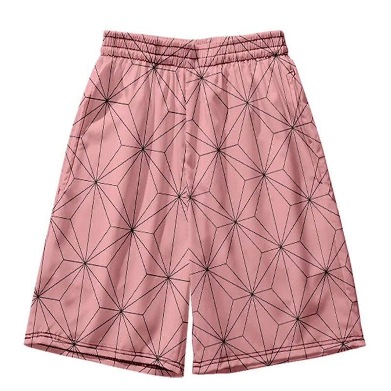 

Simple Geometric Patterns Beach Short Fashion Trend Streetwear 3D Printed Summer Board Shorts Casual Vacation Hawaiian Pants