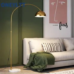 Nordic Instagram kreatywna lampa podłogowa Sofa do salonu sypialnia ciepła dekoracja lekka luksusowa marmurowa lampa podłogowa