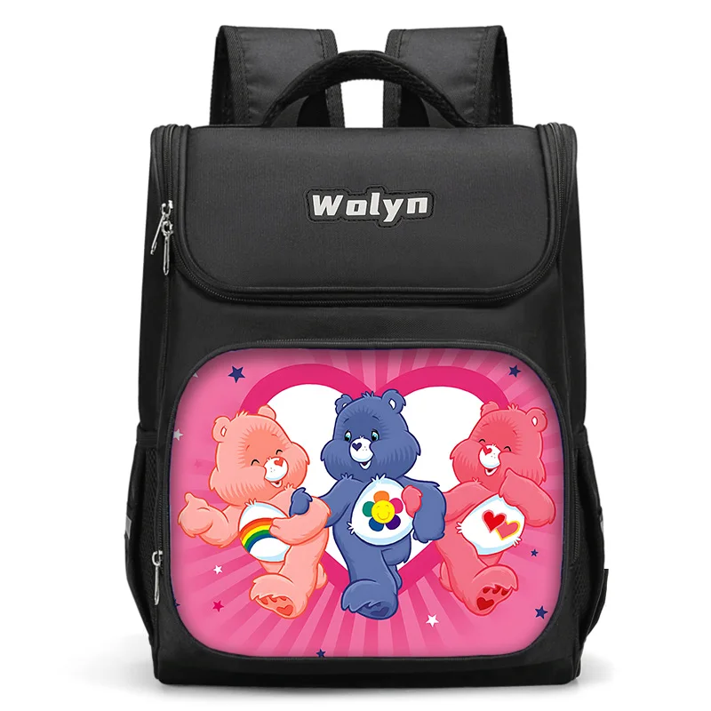 Grand sac à dos de dessin animé C-CareS Bear pour enfants, sac d'école pour garçons et filles, sac à dos de voyage pour hommes et femmes, multi-compartiments durables, mignon