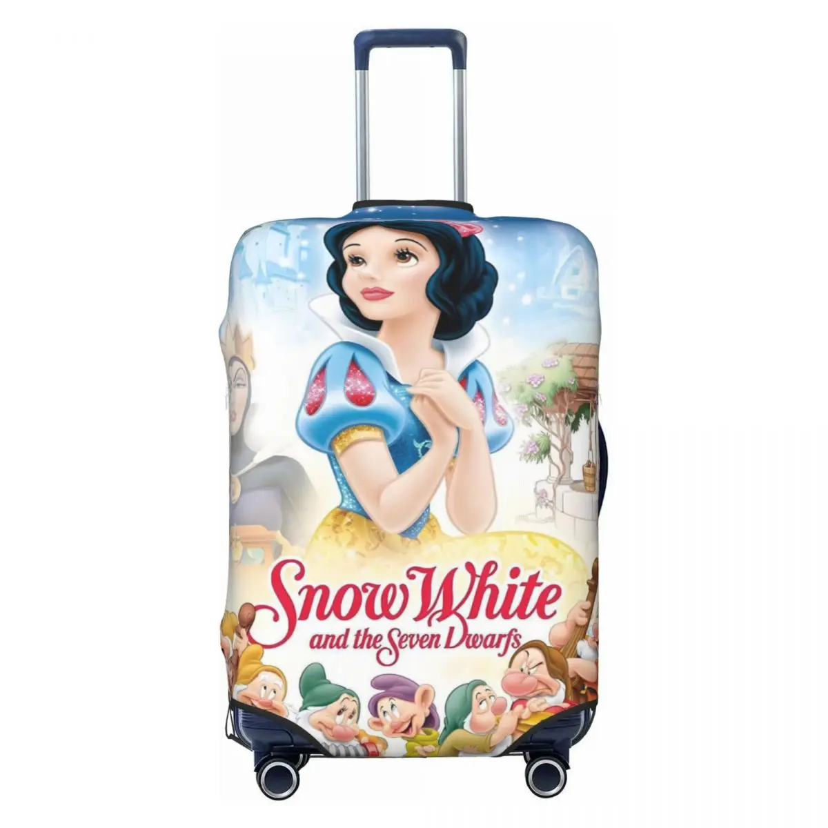 

Custom Fashion Snow White And The Seven Dwarfs Luggage Cover Protector Dust Proof Cute Cartoon Movie Travel Suitcase Covers