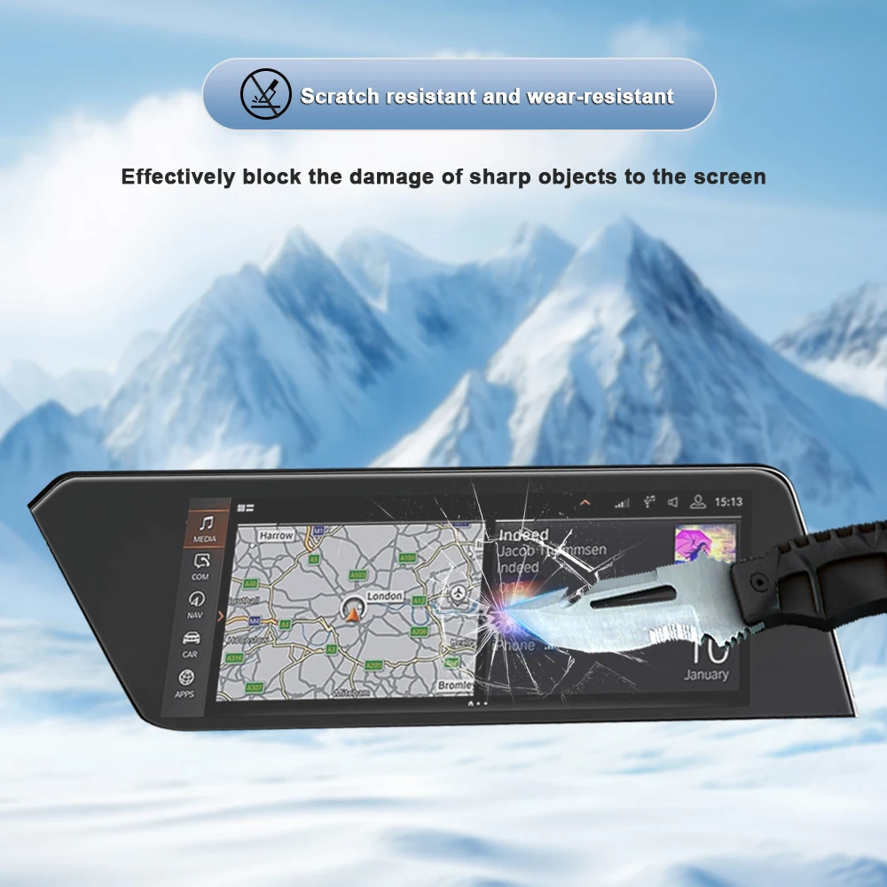 ماتي المضادة للوهج واقي للشاشة وحدة التحكم سيارة الملاحة شاشة LCD طبقة من البولي يوريثان مقاومة للخدش تجديد لسيارات BMW F40 Series 1 20-22 #4