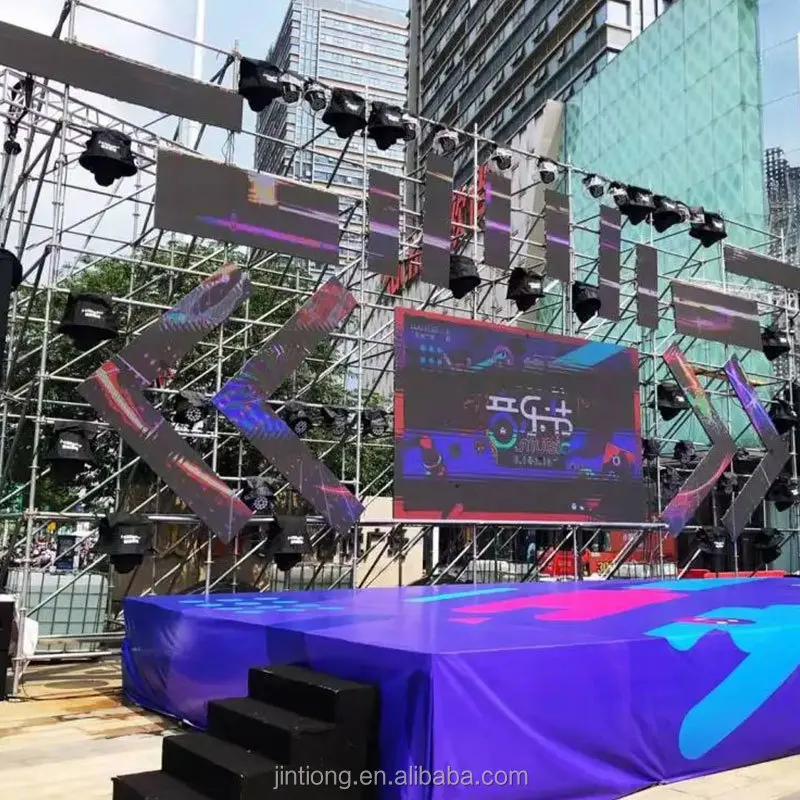 الصين المورد معدن الألومنيوم المحمولة السقالات للحفل على البيع دعم مخصص