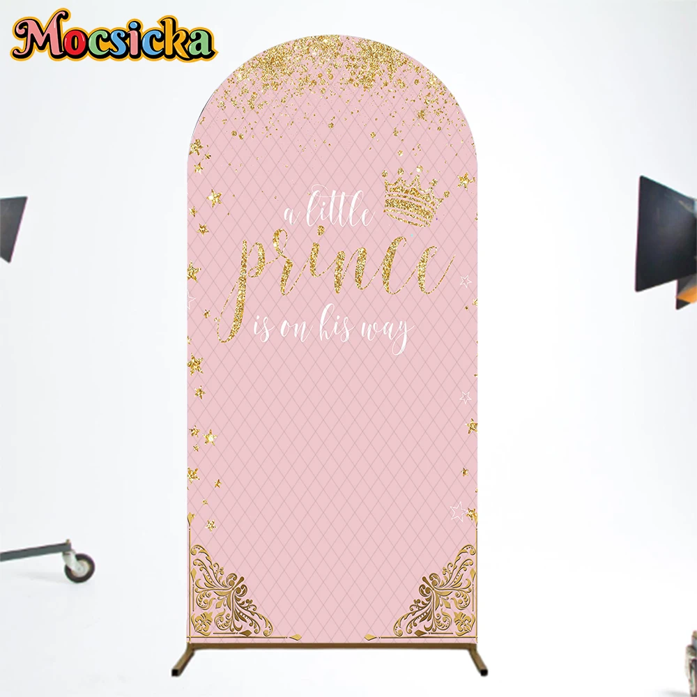 Mocsicka Latar Belakang Ulang Tahun Penutup Lengkungan Anak Baby Shower Foto Putri Latar Belakang Melengkung Balon Dekorasi Merah Muda Panggilan Foto Dua Sisi