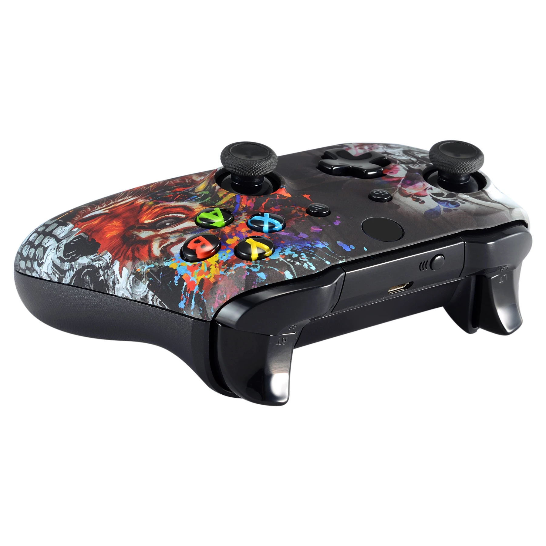 Coque de protection avant pour manette Xbox One X et One S, étui à motifs extrêmes, souple et tactile, modèle 1708