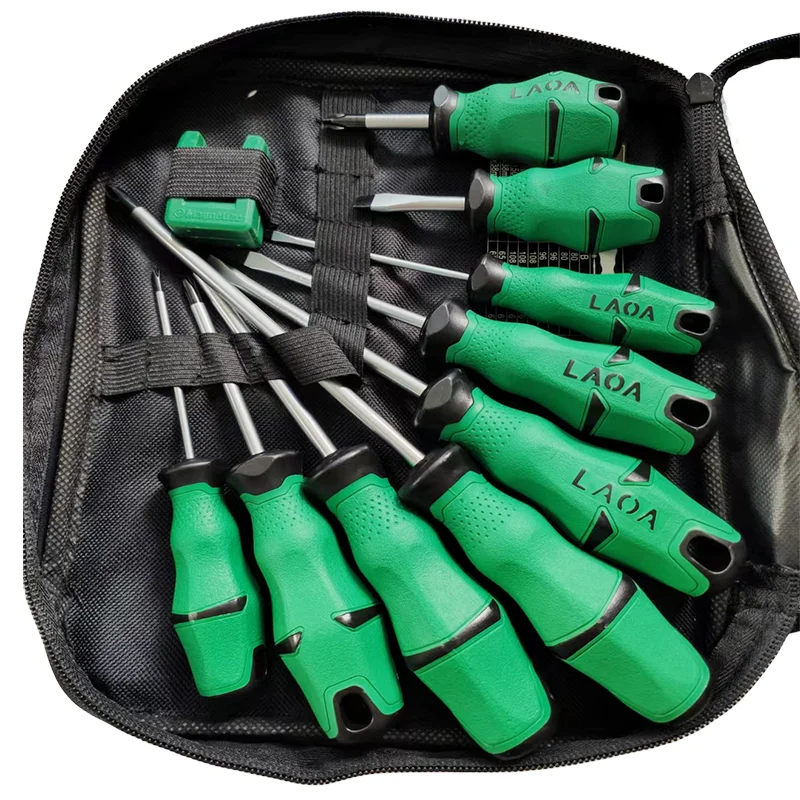 6PCS/9PCS Screwdrivers Set Cr- V Screw Driver Slotted and Phillips Screwdrivers Hand Tools Kit