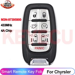 KEYECU M3N-97395900 For Chrysler Pacifica 2017 2018 2019 2020 Voyager 2021 2022 2023 433MHz 4A Chip Remote Car Key 68217832AC