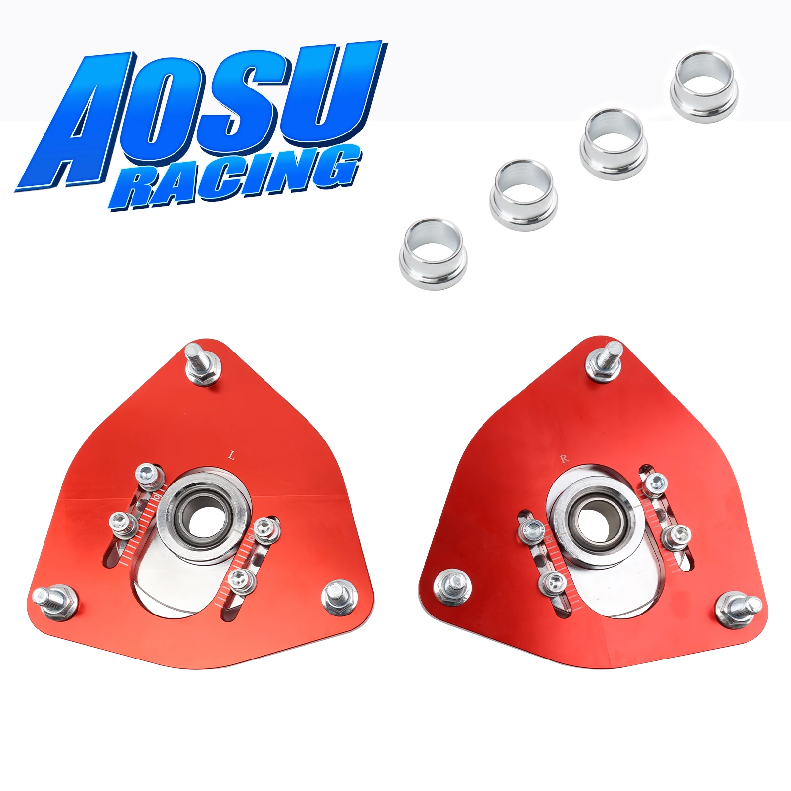 

Front Camber Plate Coilover Top Mounts Camber Plates Adjustable For Subaru Impreza WRX STI 04 GDA GDB 02-07