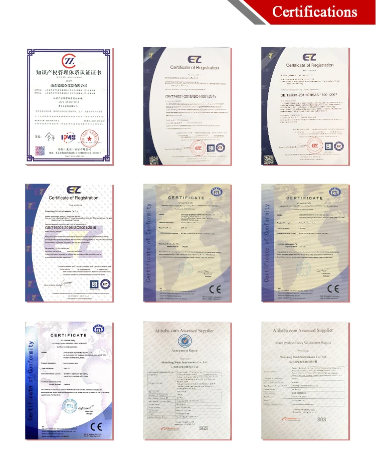 100N 500N 1000N 5000N (opzionale) Tester elettronico per macchine per prove di materiali universali