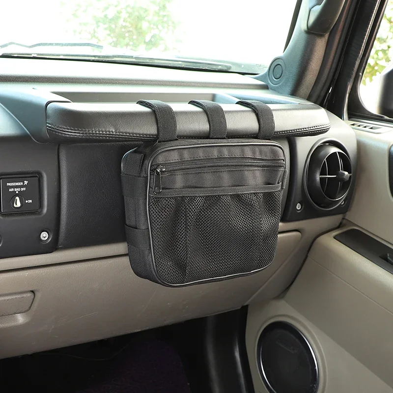 

For 2003-2009 Hummer H2 Oxford cloth Black car co-driver passenger handle storage bag finishing bag car accessories interior