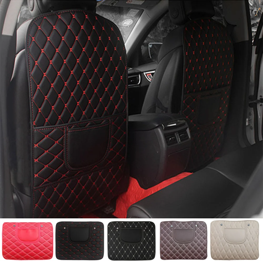 

Car Seat Back Protector Cover For TOYOTA Avalon Avensis Allion Auris Hybrid Crown RAV4 Alphard 4Runner Hilux Anti Child Kick Pad